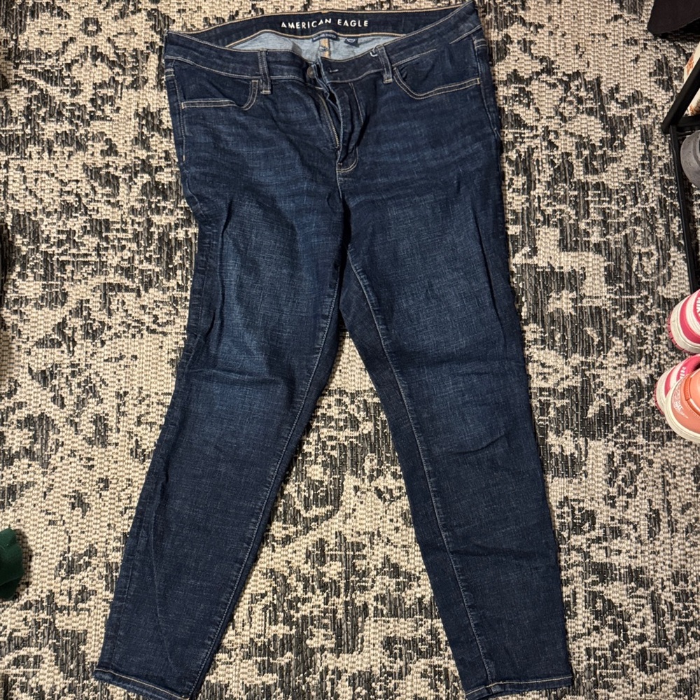 American Eagle Outfitters Women's Deep Indigo Skinny Jeans